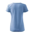 Kép 3/5 - DREAM V NECK pamut női póló - ÉGSZÍNKÉK