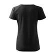 Kép 3/5 - DREAM V NECK pamut női póló - FEKETE