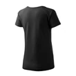 Kép 4/5 - DREAM V NECK pamut női póló - FEKETE