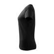 Kép 5/5 - DREAM V NECK pamut női póló - FEKETE