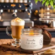Kép 1/4 - karamellás caffe latte kávés barátságos illatgyertya