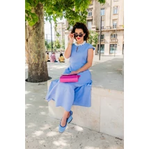 Terra ruha - babakék lenvászon