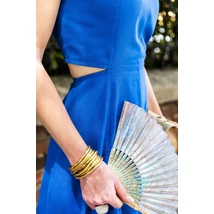 Astrid Overál - királykék lenvászon