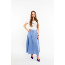 Luna szoknya babakék lenvászon