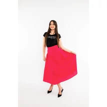 LUNA szoknya - magenta lenvászon