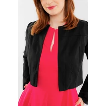 SOL kabátka - FEKETE lenvászon