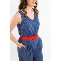 Astrid Overál - fehér pöttyös tencel