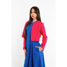 SOL kabátka - magenta lenvászon