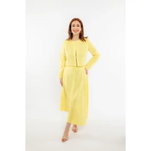 Luna szoknya fehér lenvászon