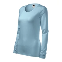 égszínkék színű kerek nyakú hosszú ujjú póló