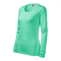 menta színű kerek nyakú hosszú ujjú póló