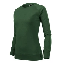 üvegzöld színű vékony hosszú ujjú pulóver