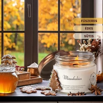 Aurora szójaviasz illatgyertya Mézeskalács