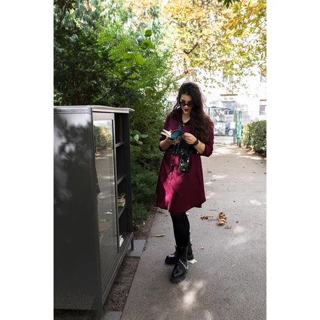 Agi Huszka ingruha sötétbordó