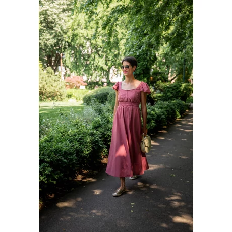 Lady dress - zsályazöld