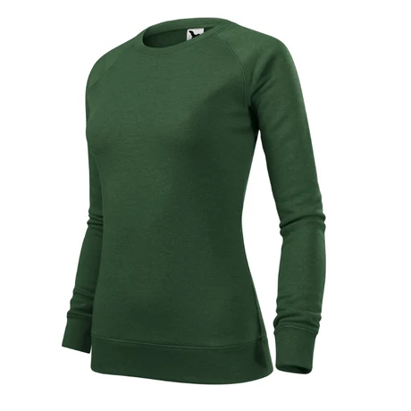 üvegzöld színű vékony hosszú ujjú pulóver