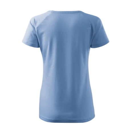 DREAM V NECK pamut női póló - ÉGSZÍNKÉK