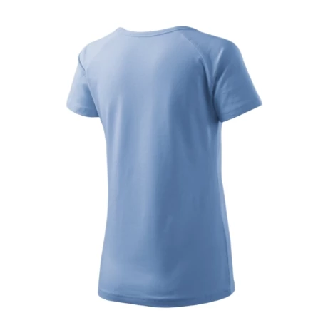 DREAM V NECK pamut női póló - ÉGSZÍNKÉK