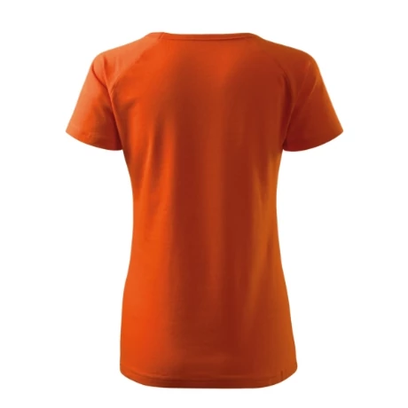 DREAM V NECK pamut női póló - NARANCS
