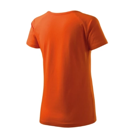 DREAM V NECK pamut női póló - NARANCS