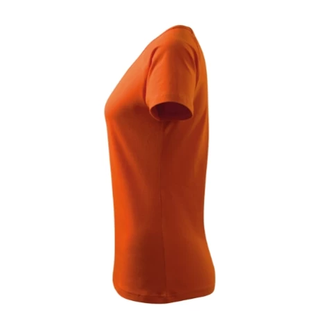 DREAM V NECK pamut női póló - NARANCS